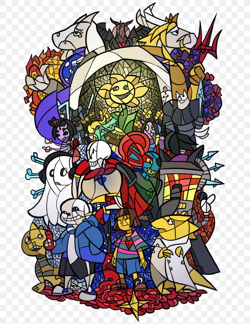 Undertale T-shirt Stained Glass, PNG, 752x1063px, Undertale, Art, Cotton, Fiction, Fictional Character Download Free