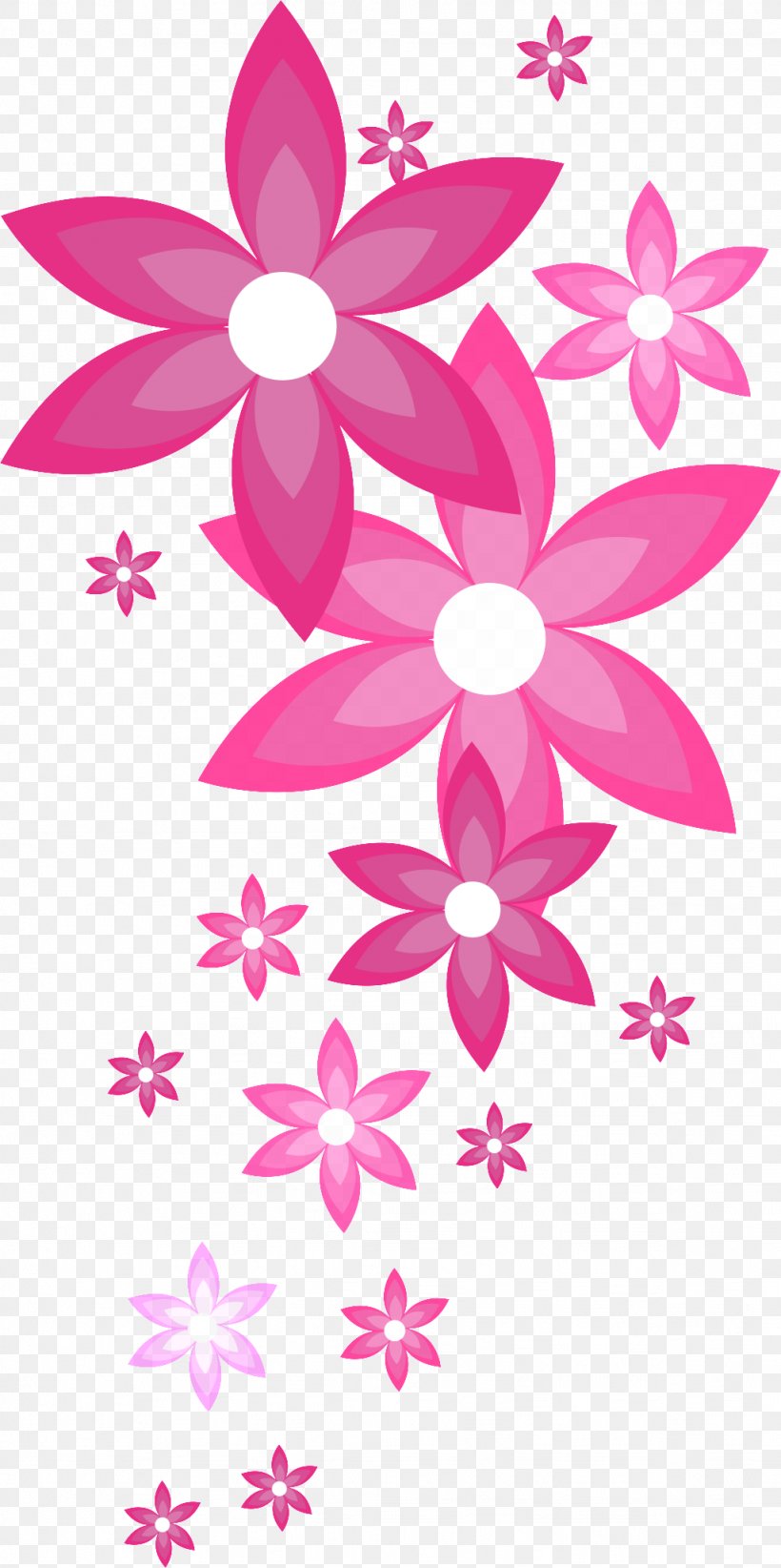 Flower Image Vector Graphics Pink, PNG, 1024x2053px, Flower, Artwork, Branch, Color, Cut Flowers Download Free