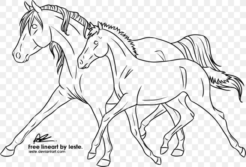 Line Art Foal Mane Mustang Pony, PNG, 1024x695px, Line Art, Animal Figure, Artwork, Black And White, Bridle Download Free