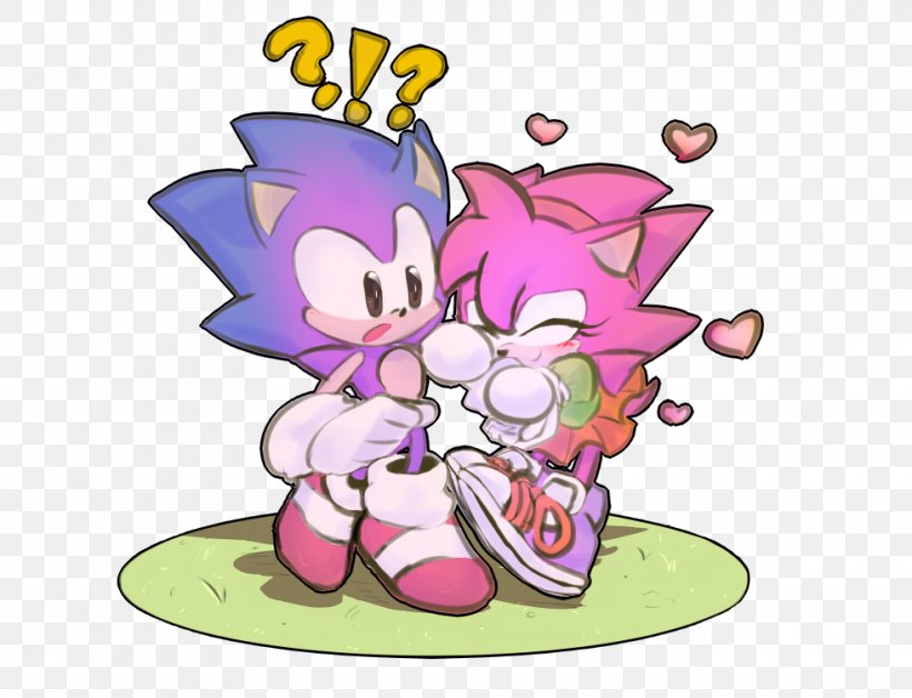 Sonic The Hedgehog 3 Amy Rose Sonic Generations Sonic & Knuckles, PNG, 980x751px, Watercolor, Cartoon, Flower, Frame, Heart Download Free