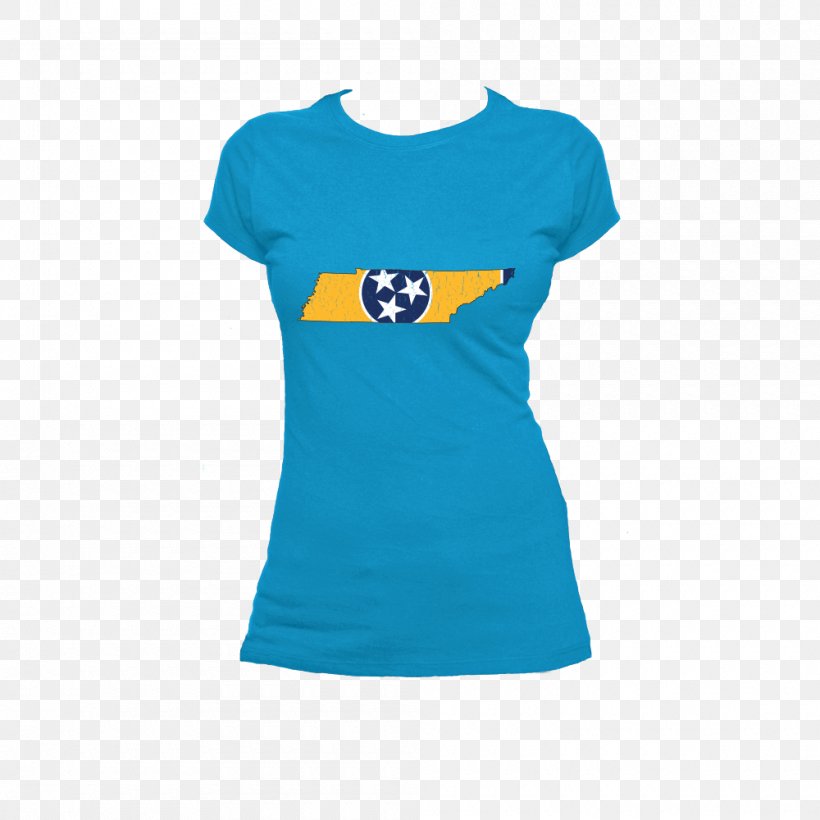 T-shirt Hoodie Sleeve Crew Neck, PNG, 1000x1000px, Tshirt, Active Shirt, Aqua, Blue, Clothing Download Free