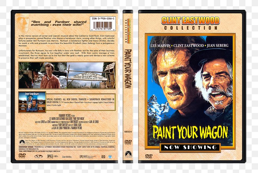 Clint Eastwood Lee Marvin Paint Your Wagon Blu-ray Disc Behind The Candelabra, PNG, 800x551px, Clint Eastwood, Actor, Advertising, Bluray Disc, Cover Art Download Free
