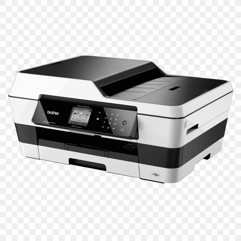 Multi-function Printer Brother Industries Inkjet Printing, PNG, 960x960px, Multifunction Printer, Automatic Document Feeder, Brother Industries, Computer, Duplex Printing Download Free