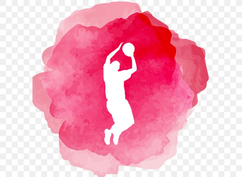 Image Watercolor Painting Sports Basketball, PNG, 600x600px, Watercolor Painting, Art, Basketball, Film, Magenta Download Free