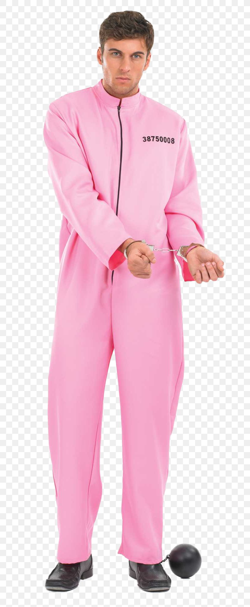 Costume Party Prison Uniform Suit Pink, PNG, 673x1987px, Costume, Clothing, Clothing Accessories, Convict, Costume Party Download Free