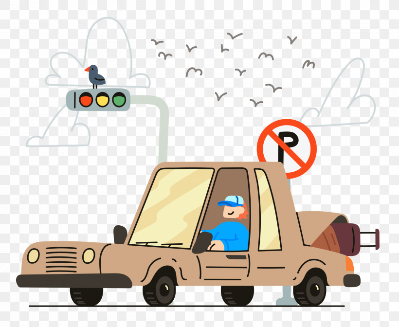 Driving, PNG, 2500x2051px, Driving, Automobile Engineering, Cartoon, Transport Download Free
