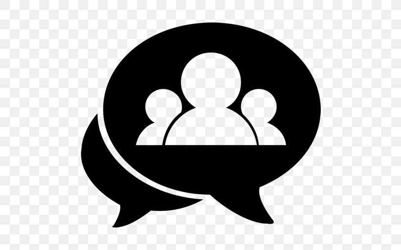 Chat Room Online Chat LiveChat Discussion Group, PNG, 512x512px, Chat Room, Black, Black And White, Conversation, Discussion Group Download Free