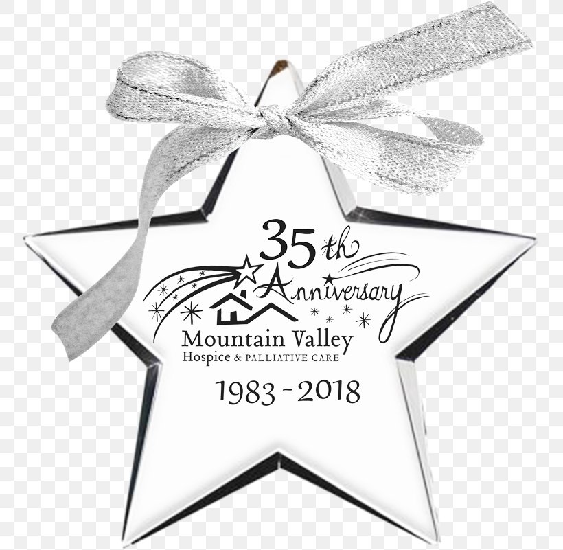 Gift Ornament Mountain Valley Hospice Anniversary, PNG, 757x801px, Gift, Anniversary, Black White M, Christmas Day, Holiday Ornament Download Free