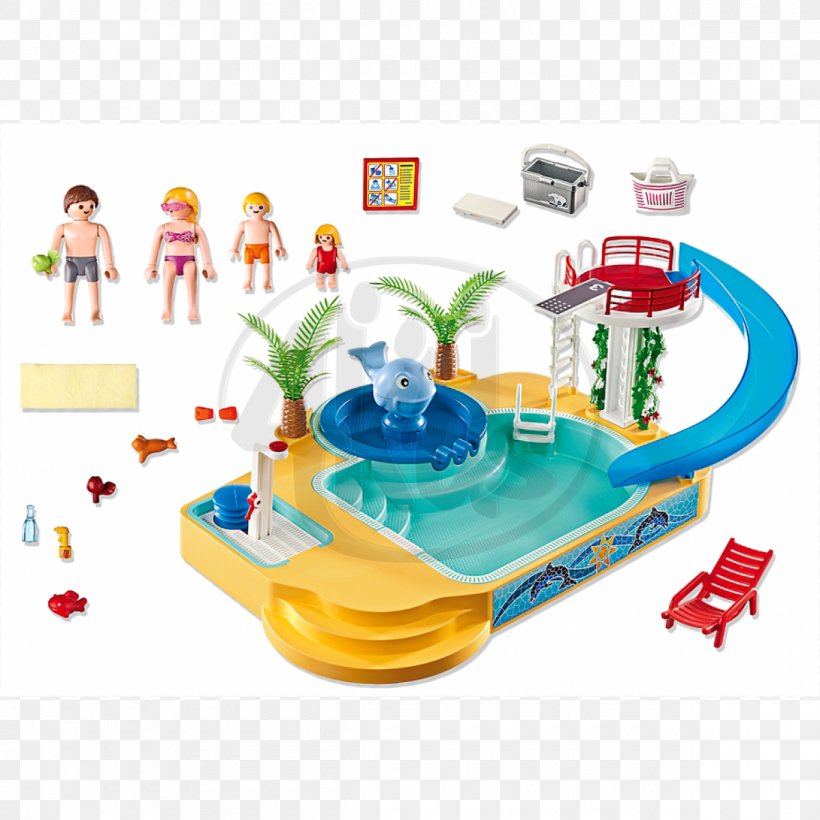 Playmobil Toy Playground Slide Swimming Pool Game, PNG, 1200x1200px, Playmobil, Child, Game, Inflatable Armbands, Plan Toys Download Free