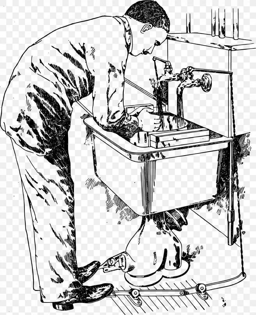 Sink Man Clip Art, PNG, 1938x2384px, Watercolor, Cartoon, Flower, Frame, Heart Download Free