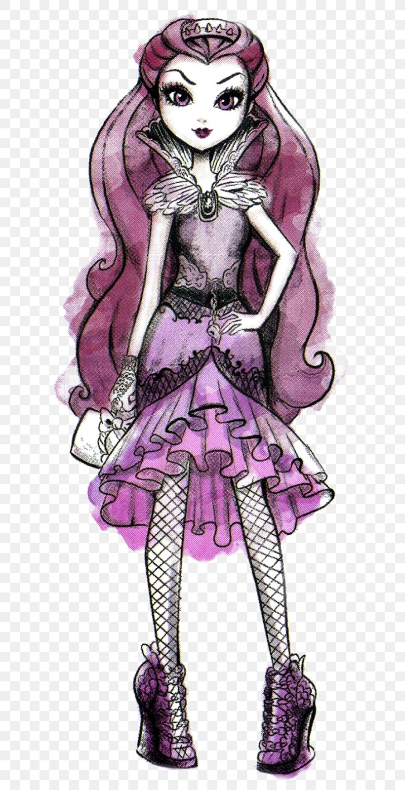 Ever After High Fan Art Queen Drawing, PNG, 674x1600px, Watercolor, Cartoon, Flower, Frame, Heart Download Free