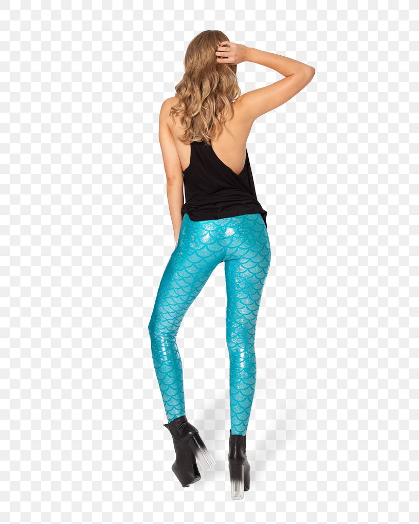 Leggings Pants Mermaid Skirt Clothing, PNG, 683x1024px, Leggings, Aqua, Clothing, Crop Top, Electric Blue Download Free