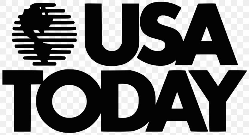 USA Today New York City Logo, PNG, 1000x544px, Usa Today, Black And White, Brand, Logo, Monochrome Download Free