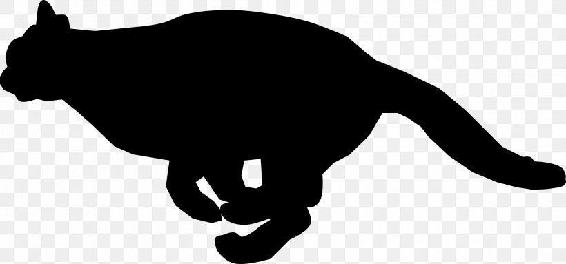 Cat Clip Art, PNG, 2400x1121px, Cat, Black, Black And White, Black Cat, Carnivoran Download Free