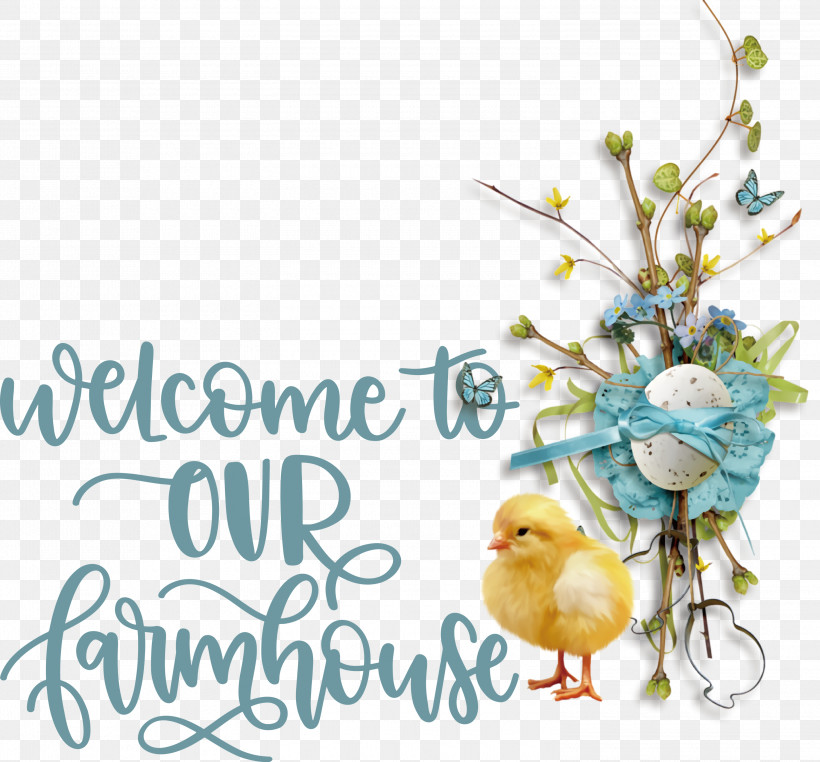 Welcome To Our Farmhouse Farmhouse, PNG, 3000x2788px, Farmhouse, Biology, Cut Flowers, Floral Design, Flower Download Free