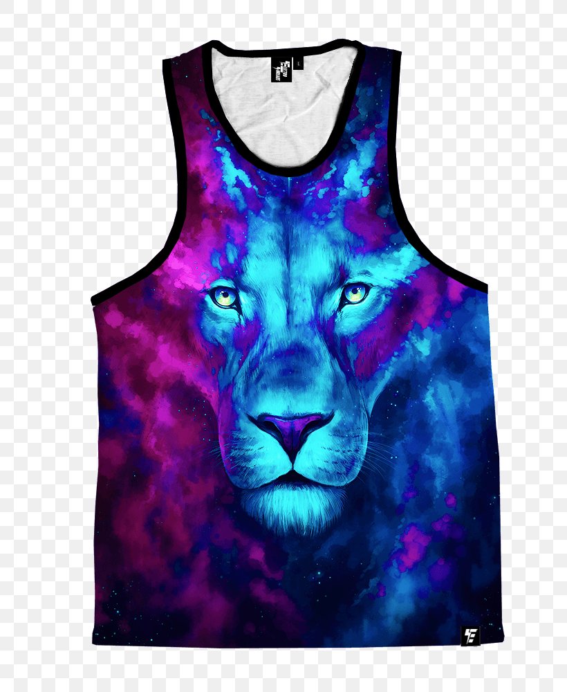 Lion Art Cat Watercolor Painting Clothing, PNG, 750x1000px, Lion, Active Tank, Art, Cat, Clothing Download Free
