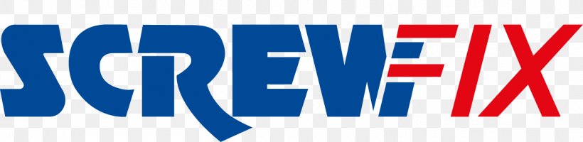 Logo Screwfix Brand Product Coupon, PNG, 1518x371px, Logo, Area, Banner, Blue, Brand Download Free