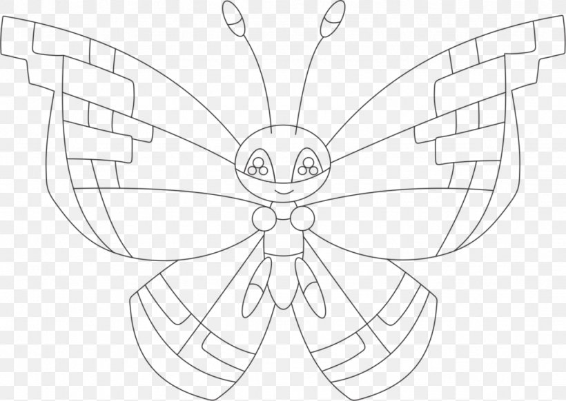 Pokémon X And Y Line Art Coloring Book Deoxys, PNG, 1024x728px, Line Art, Artwork, Black And White, Brush Footed Butterfly, Butterfly Download Free