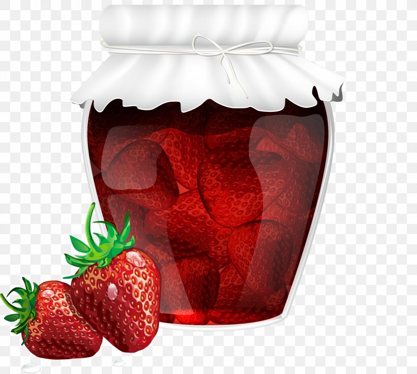 Strawberry Marmalade Fruit Preserves Glass, PNG, 2184x1959px, Strawberry, Apricot, Bottle, Erdbeerkonfitxfcre, Food Download Free