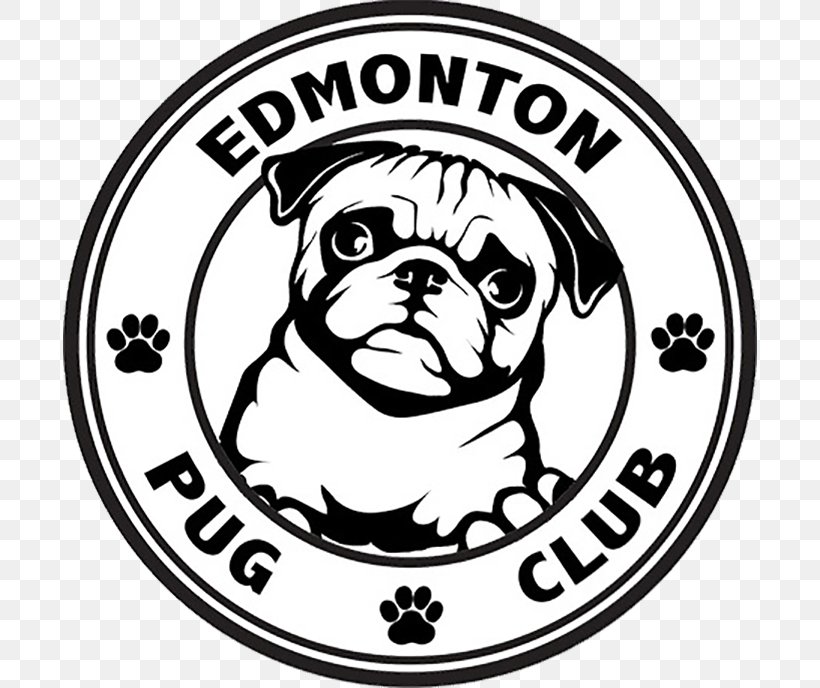 Dog Breed Pug Toy Dog Logo The Kennel Club, PNG, 694x688px, Dog Breed, Area, Artwork, Black And White, Breed Download Free