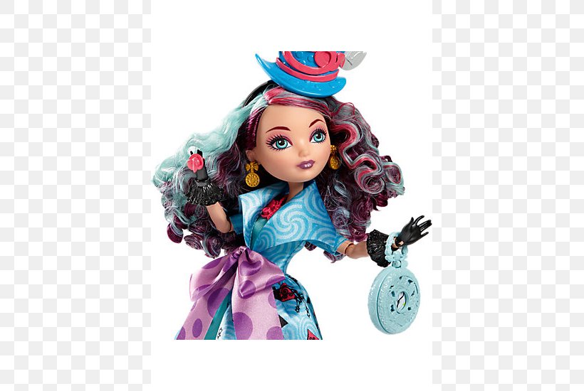 Ever After High Way Too Wonderland Madeline Hatter Doll Ever After High Legacy Day Apple White Doll Toy, PNG, 629x550px, Doll, Barbie, Ever After High, Fashion Doll, Figurine Download Free