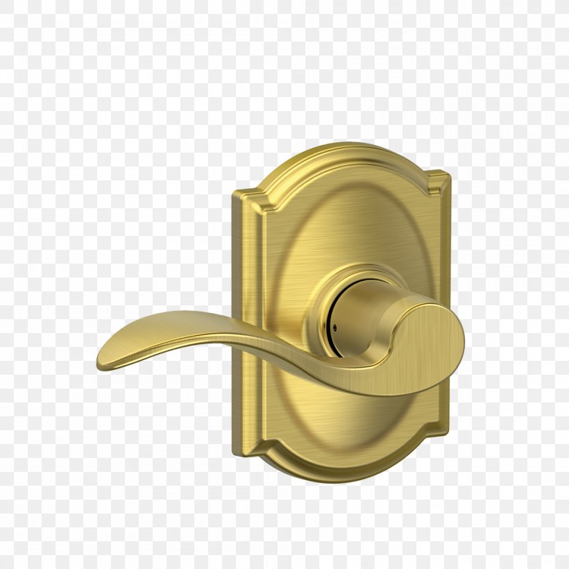 Lock Door Handle Brass Schlage Lever, PNG, 1000x1000px, Lock, Bed, Bolt, Brass, Cam Download Free