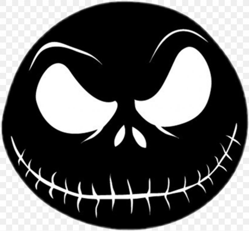 Jack Skellington Wall Decal The Nightmare Before Christmas: The Pumpkin King Sticker, PNG, 1015x942px, Jack Skellington, Black And White, Bone, Bumper Sticker, Decal Download Free