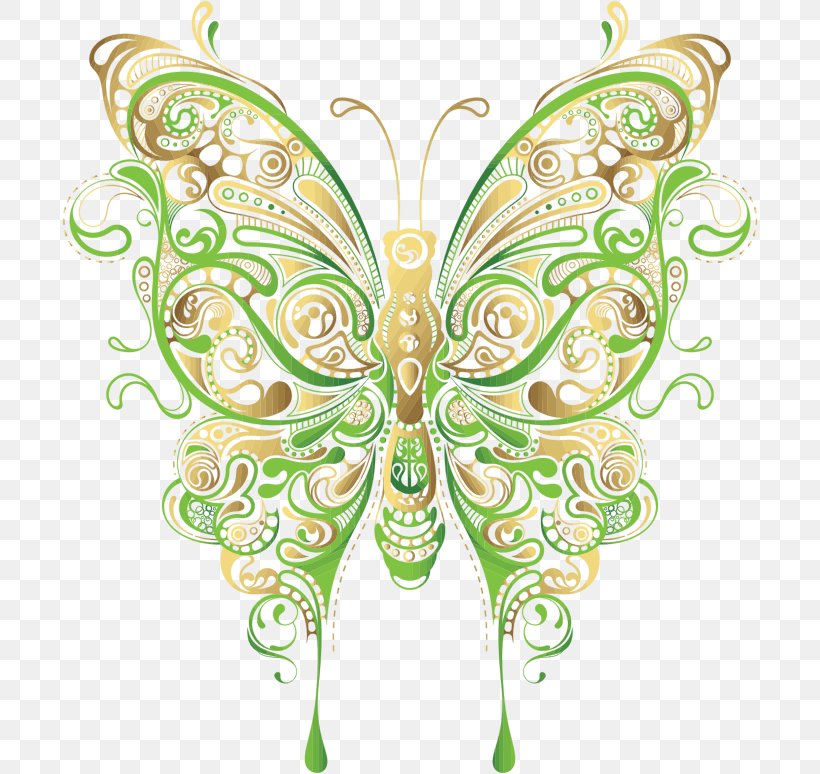 Butterfly Flower Clip Art, PNG, 696x774px, Butterfly, Art, Arthropod, Brush Footed Butterfly, Drawing Download Free