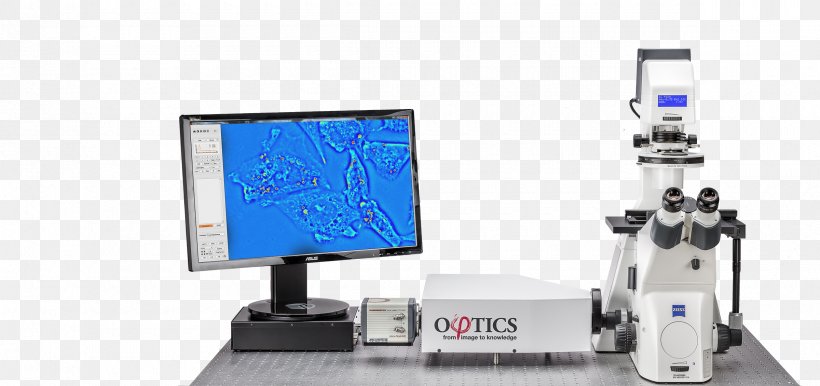 Optical Microscope Quantitative Phase-contrast Microscopy Phase Contrast Microscopy Optics, PNG, 2400x1130px, Microscope, Cell, Computer Monitor Accessory, Hardware, Live Cell Imaging Download Free