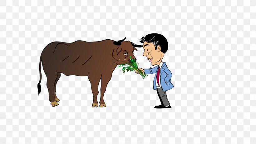 Cattle Horse Illustration Clip Art Human Behavior, PNG, 1600x900px, Cattle, Behavior, Bull, Cartoon, Cattle Like Mammal Download Free