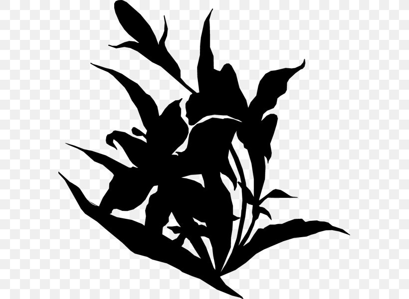 Clip Art Character Black Flower Silhouette, PNG, 585x600px, Character, Black, Blackandwhite, Botany, Branching Download Free