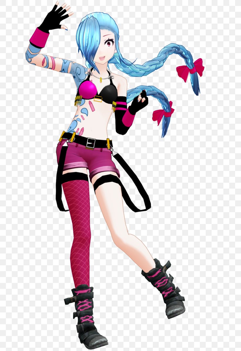 League Of Legends Jinx Video Game Riot Games Final Fantasy XIII, PNG, 670x1191px, Watercolor, Cartoon, Flower, Frame, Heart Download Free