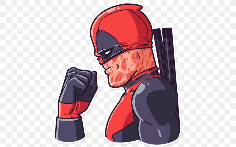Sticker Telegram WhatsApp Deadpool Online Chat, PNG, 512x512px, Sticker, Android, Deadpool, Fictional Character, Marvel Comics Download Free