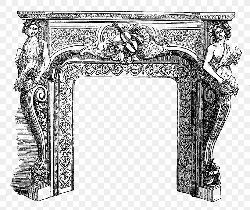 Stone Carving Picture Frames Furniture, PNG, 1315x1105px, Stone Carving, Arch, Black And White, Carving, Furniture Download Free