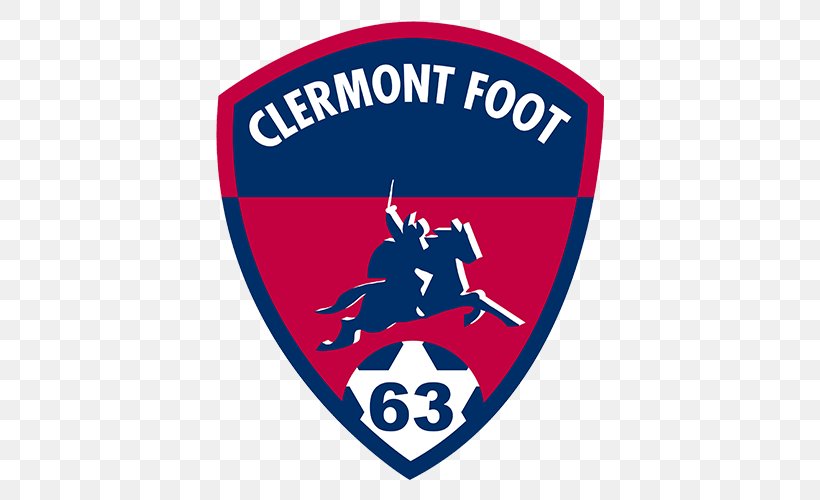 Clermont Foot Stade Gabriel Montpied Ligue 2 Paris FC France Ligue 1, PNG, 500x500px, Ligue 2, Area, Badge, Blue, Brand Download Free