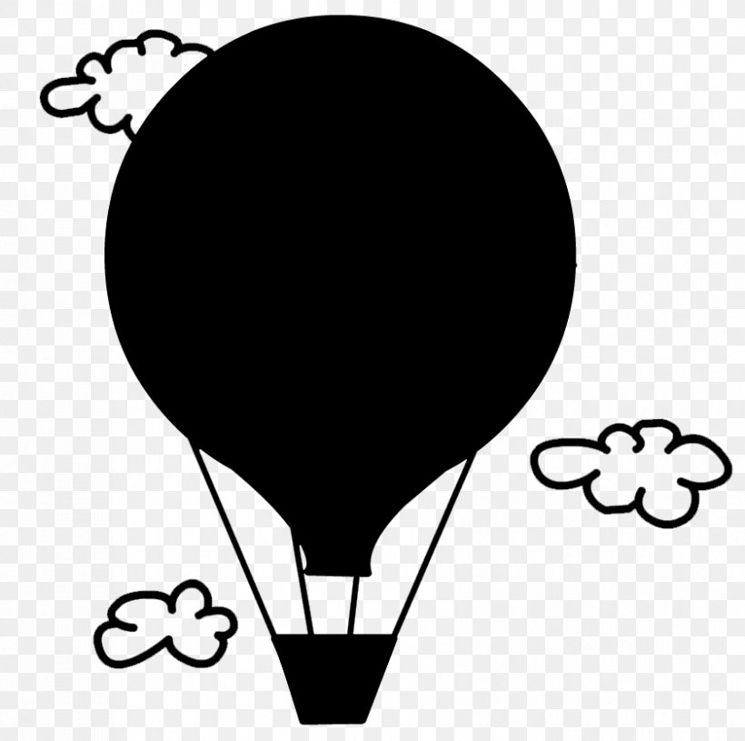 Hot Air Balloon Clip Art Line Black M, PNG, 841x836px, Hot Air Balloon, Balloon, Black, Black M, Blackandwhite Download Free
