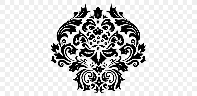 Stencil Wall Decal, PNG, 645x400px, Stencil, Art, Black, Black And White, Damask Download Free