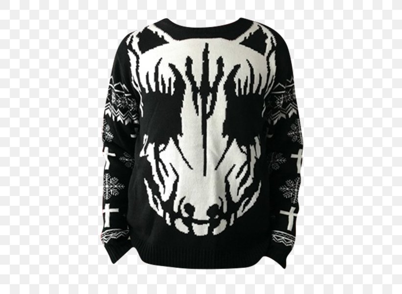 T-shirt Christmas Jumper BABYMETAL Sweater Sleeve, PNG, 600x600px, Tshirt, Babymetal, Black, Black And White, Brand Download Free