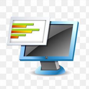 Blue Computer Data - Computer Monitors Data Blue PNG