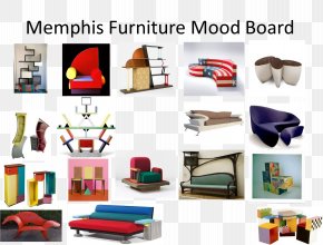 Mood - Furniture Mood Board Memphis Group Daybed PNG