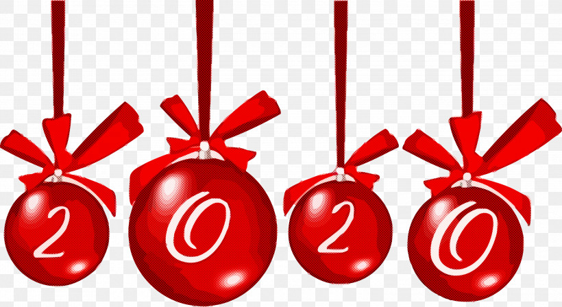 Happy New Year 2020 New Years 2020 2020, PNG, 3000x1640px, 2020, Happy New Year 2020, Christmas Decoration, Christmas Ornament, Holiday Ornament Download Free
