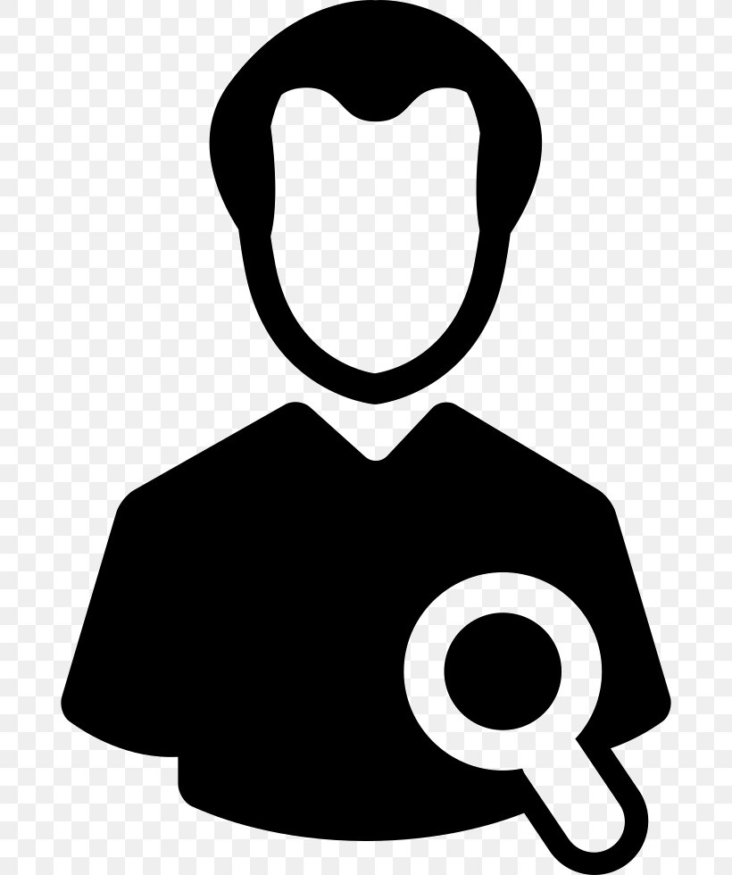 Clip Art User Share Icon Magnifying Glass, PNG, 684x980px, User, Area, Artwork, Black, Black And White Download Free