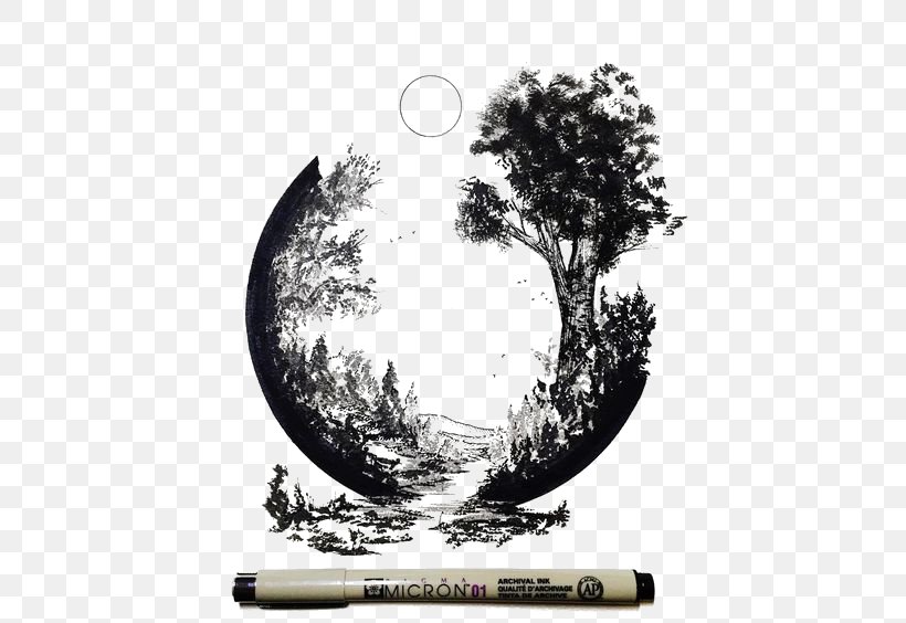 Drawing Pen Painting Illustration, PNG, 564x564px, Drawing, Art, Black And White, Brand, Idea Download Free