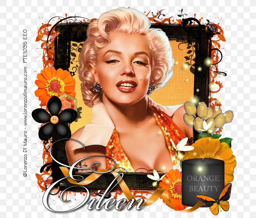 Marilyn Monroe Floral Design Advertising Hair Coloring Movie Star, PNG, 700x700px, Marilyn Monroe, Actor, Advertising, Album Cover, Black Hair Download Free