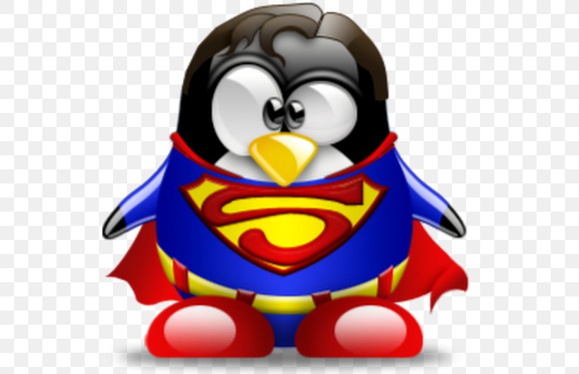 Superman Penguin Tux Racer Tuxedo, PNG, 530x530px, Superman, Animated Cartoon, Bird, Cartoon, Computer Software Download Free