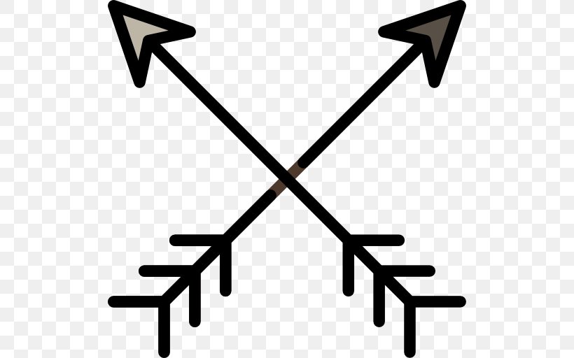 Bow And Arrow, PNG, 512x512px, Bow And Arrow, Archery, Black And White, Hipster, Icon Design Download Free