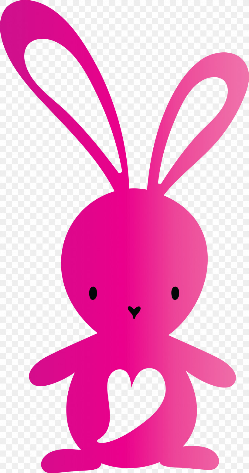 Cute Easter Bunny Easter Day, PNG, 1582x3000px, Cute Easter Bunny, Animal Figure, Easter Day, Magenta, Pink Download Free