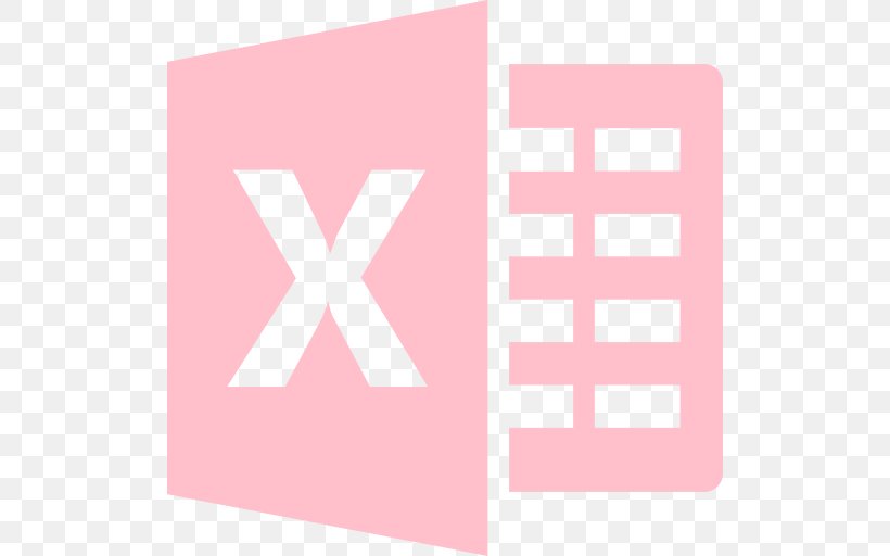 Microsoft Excel Xls, PNG, 512x512px, Microsoft Excel, Area, Brand, Logo, Magenta Download Free