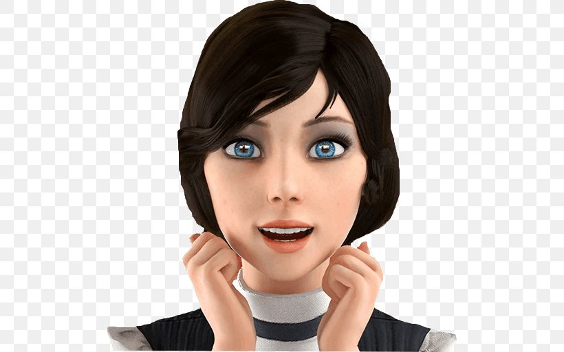 BioShock Infinite: Burial At Sea BioShock 2 Elizabeth Sticker, PNG, 512x512px, Bioshock Infinite Burial At Sea, Bangs, Bioshock, Bioshock 2, Bioshock Infinite Download Free