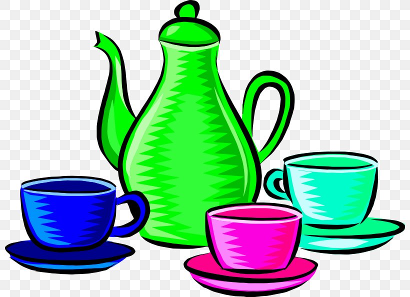 Coffee Tableware Cup Clip Art, PNG, 800x594px, Coffee, Artwork, Coffee Cup, Coffee Pot, Coffeemaker Download Free